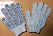 Перчатки х/б 10 класс (4 нити) серые /10/