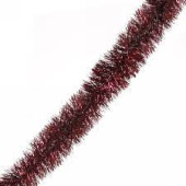 Мишура YT22-22C.Красная, 9 см шириной, 2 м длина.