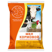 Мел кормовой 1 кг (Капитал-ПРОК) /10/