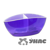 Горшок для орхидеи Орхидея овал со вст.32*14 фиолет. /10/