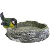 Кормушка с птичкой  H-9см, L-15см (ФП065)