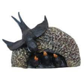 Навесное гнездо с ласточкой Н-17см, L-25см (F900)