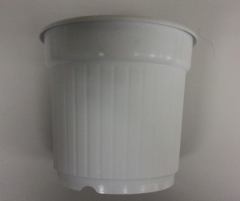 Горшок ампельный круглый d=15 h=13,5 1500 мл белый (Decor C14)