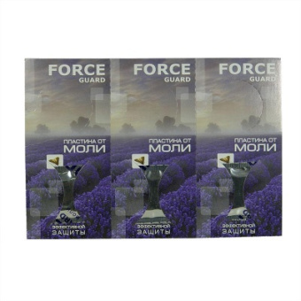 Антимоль Forceguard пластина в подвеске 3шт /50/