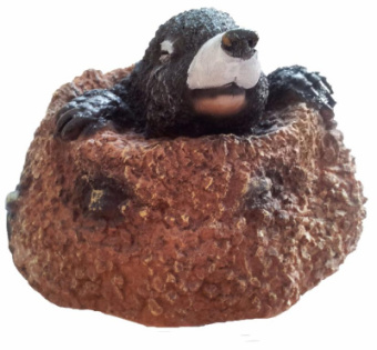 Крот из норки Н12см (ФП378)