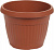 Горшок Николь 45 л 50*38 коричневый + поддон  /5/